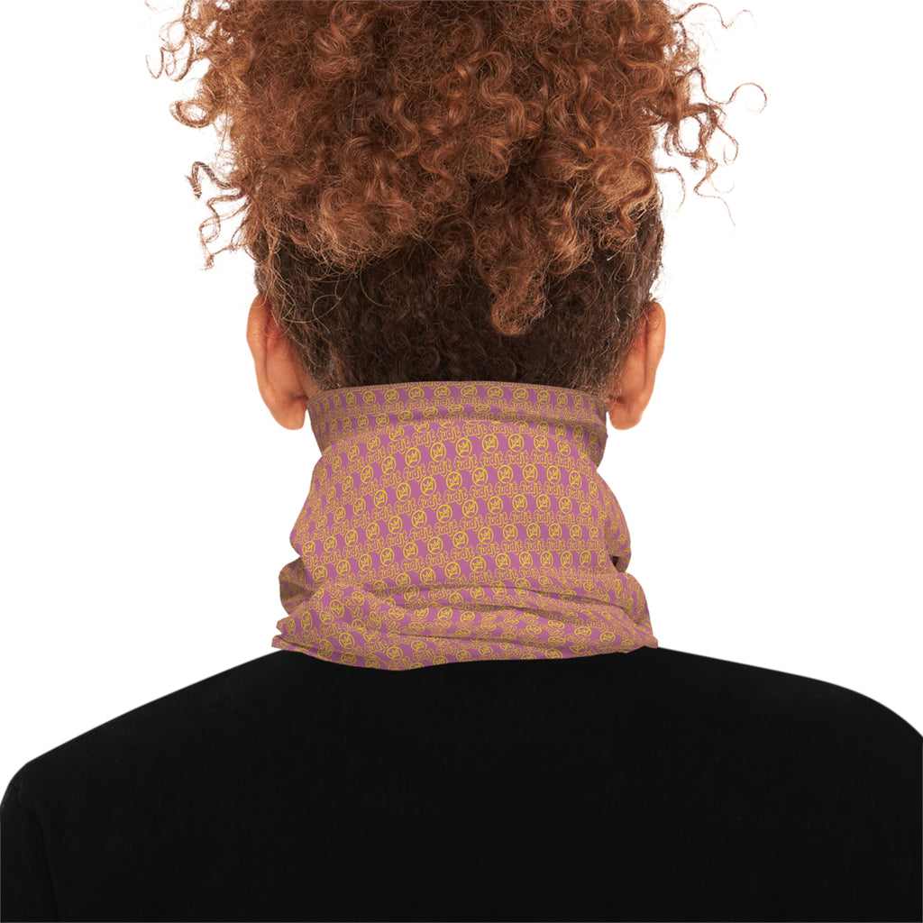 Light Pink Golden fudjt No Kings .5 Neck Gaiter