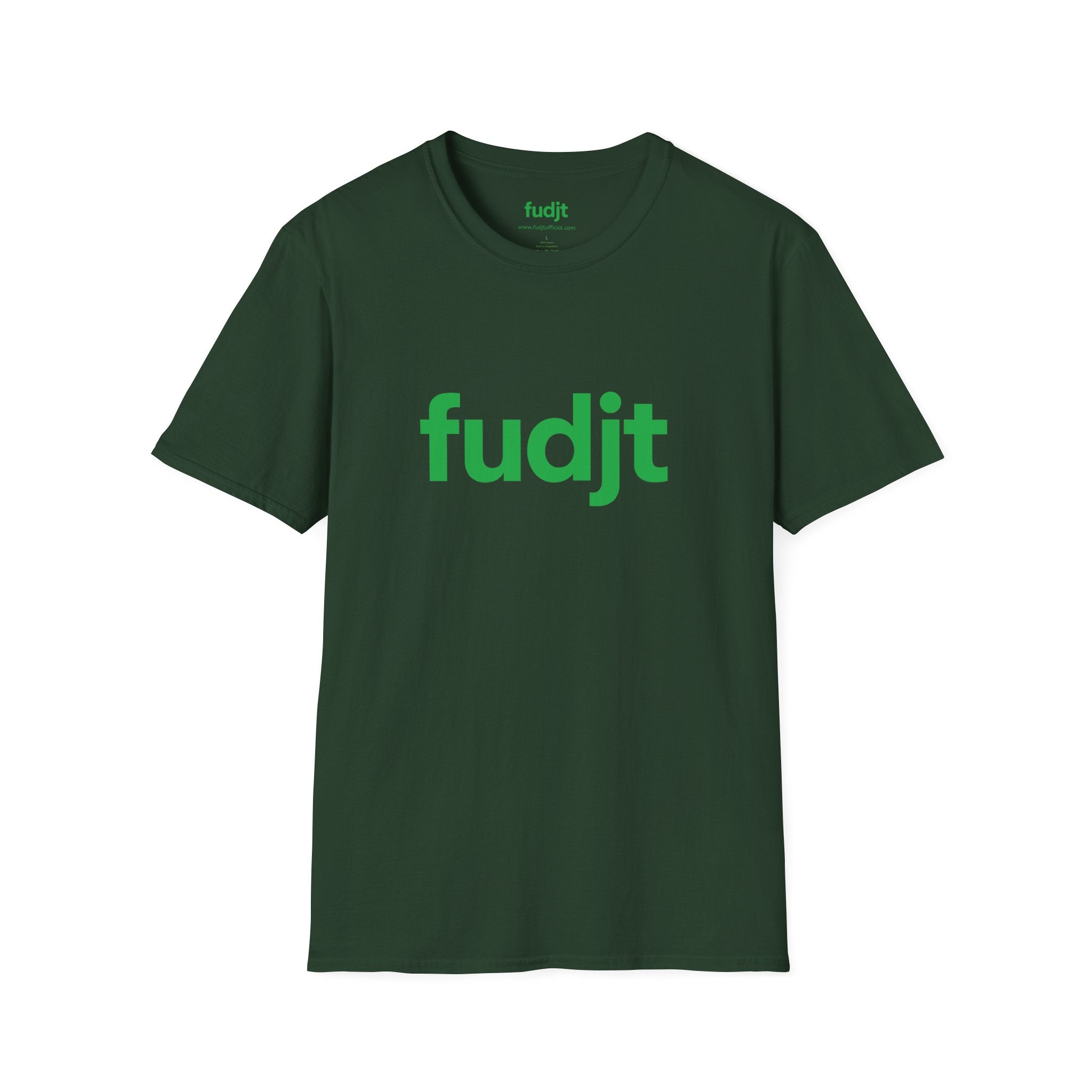 fudjt Everyday Style Green logo Tee | 16 Colors