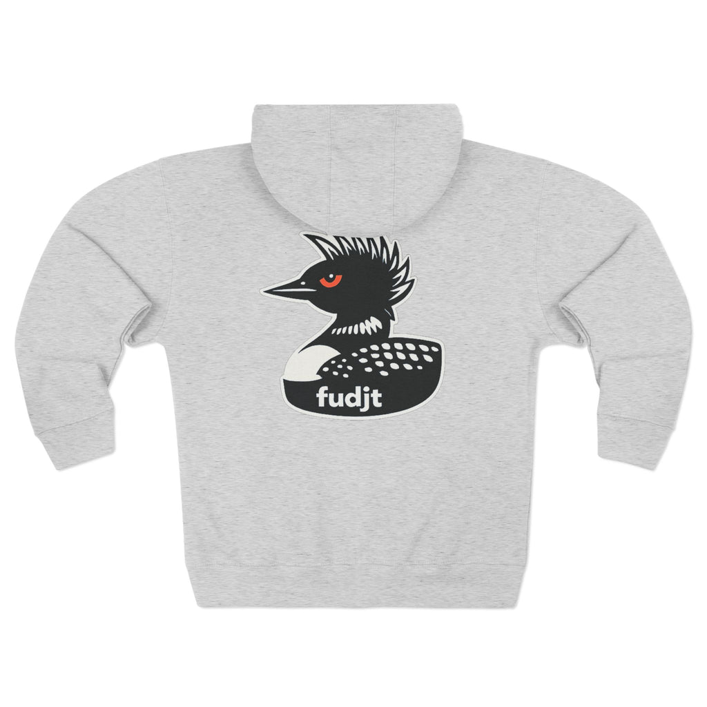 fudjt Rebel Loon Decoy Zip Hoodie | Front & Back Graphic | 9 Colors
