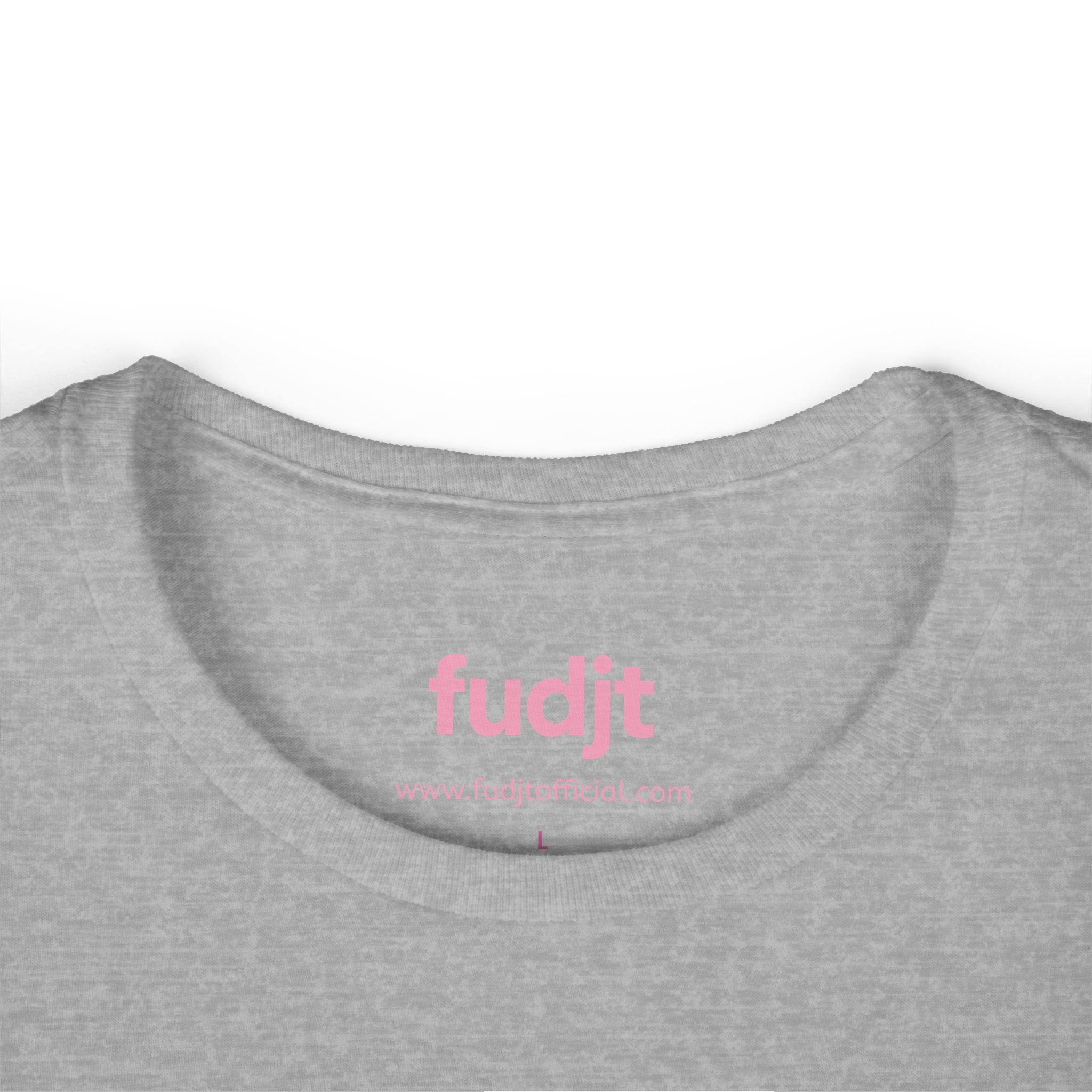 Women's Pink fudjt logo Comfy Stylie Tee | 12 Colors