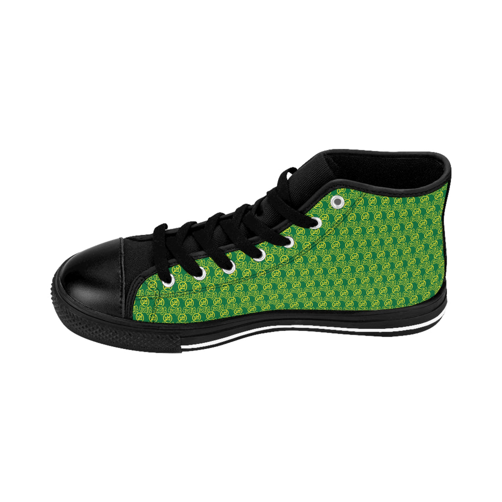Dark Green Golden fudjt No Kings Street Style Sneakers | Men & Boys .5 High Top
