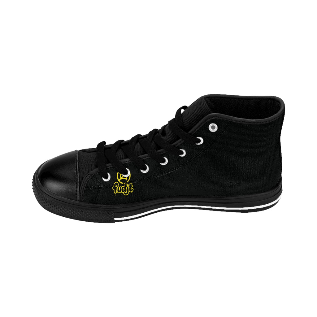 Black Golden fudjt No Kings Street Style Sneakers | Men & Boys 3.75 High Top