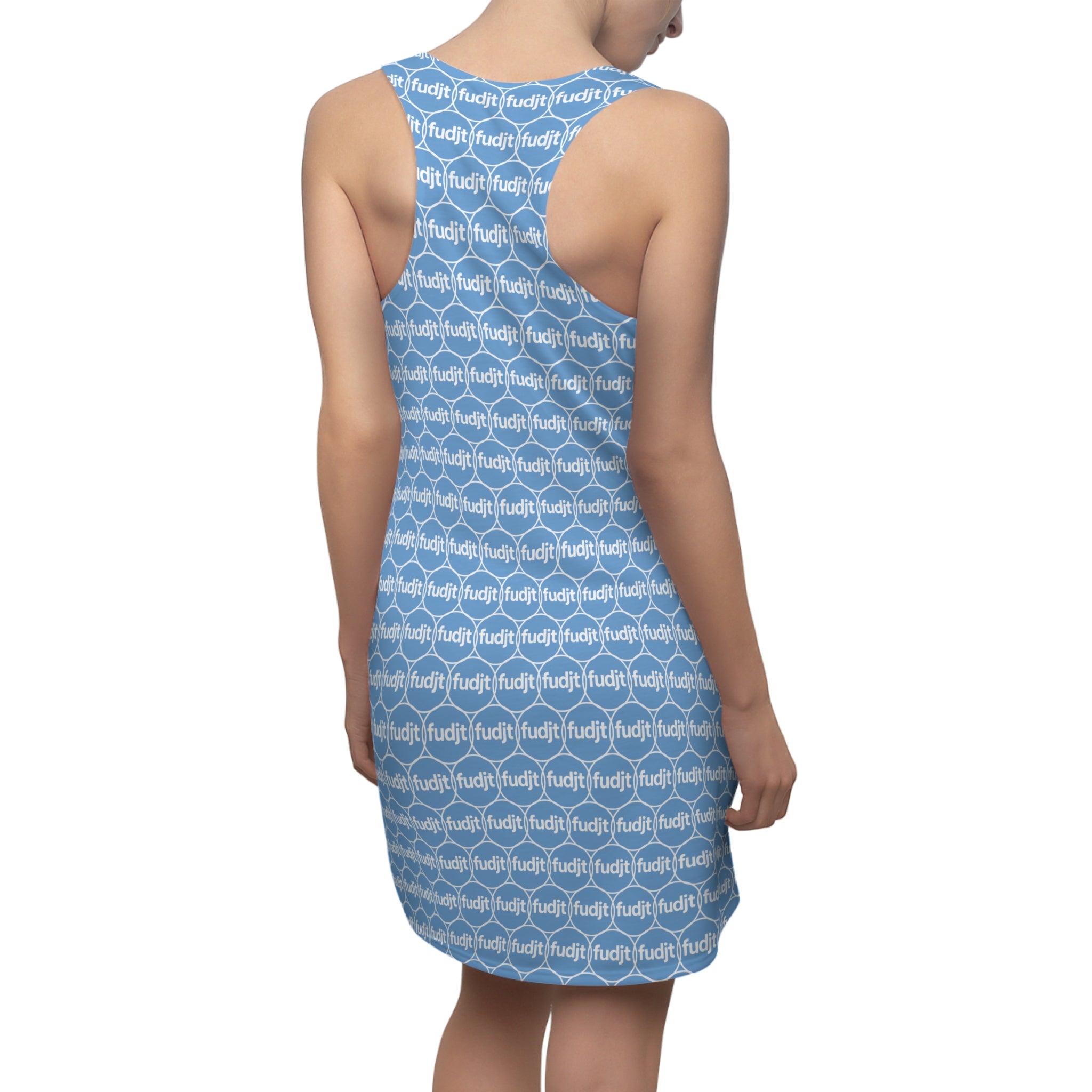 Light Blue fudjt Unbroken Chain 2.5 Chic Racerback Dress
