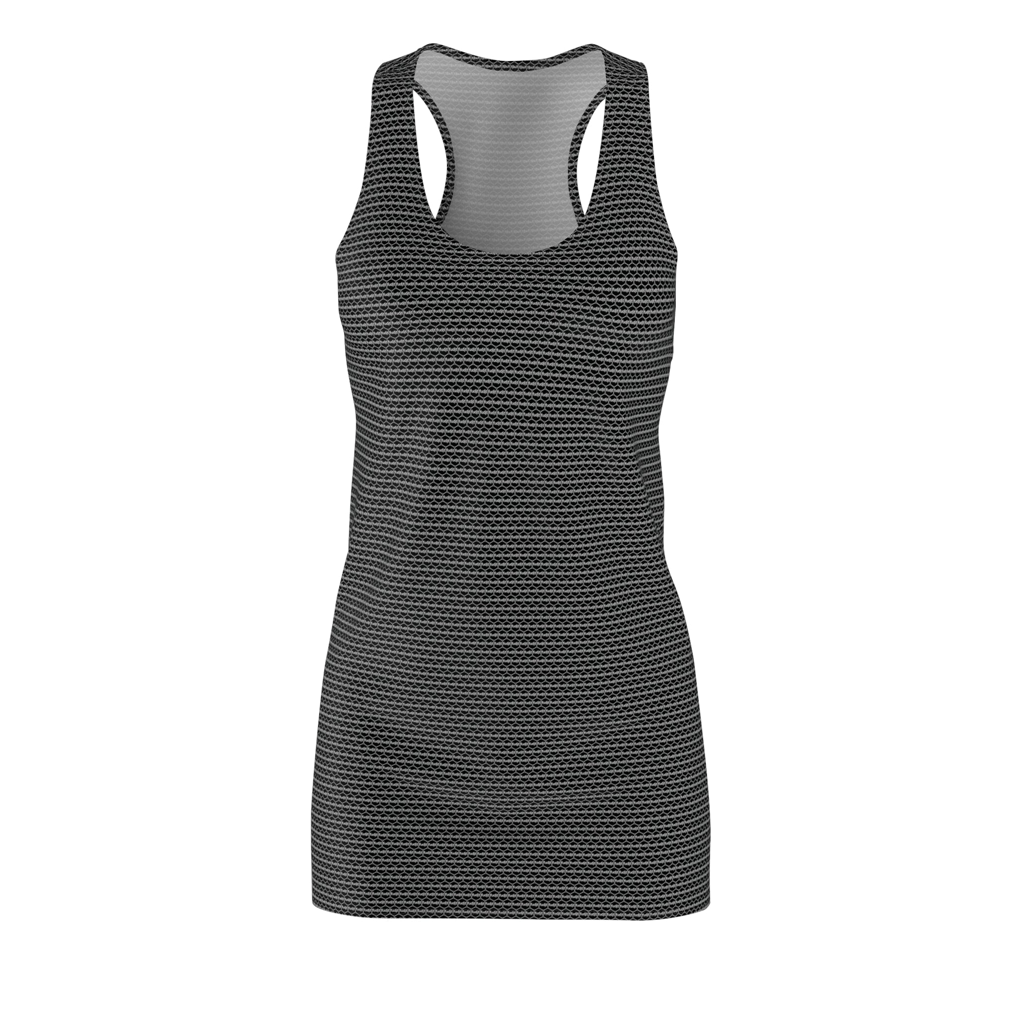 Black & White fudjt Unbroken Chain .5 Chic Racerback Dress - view 2