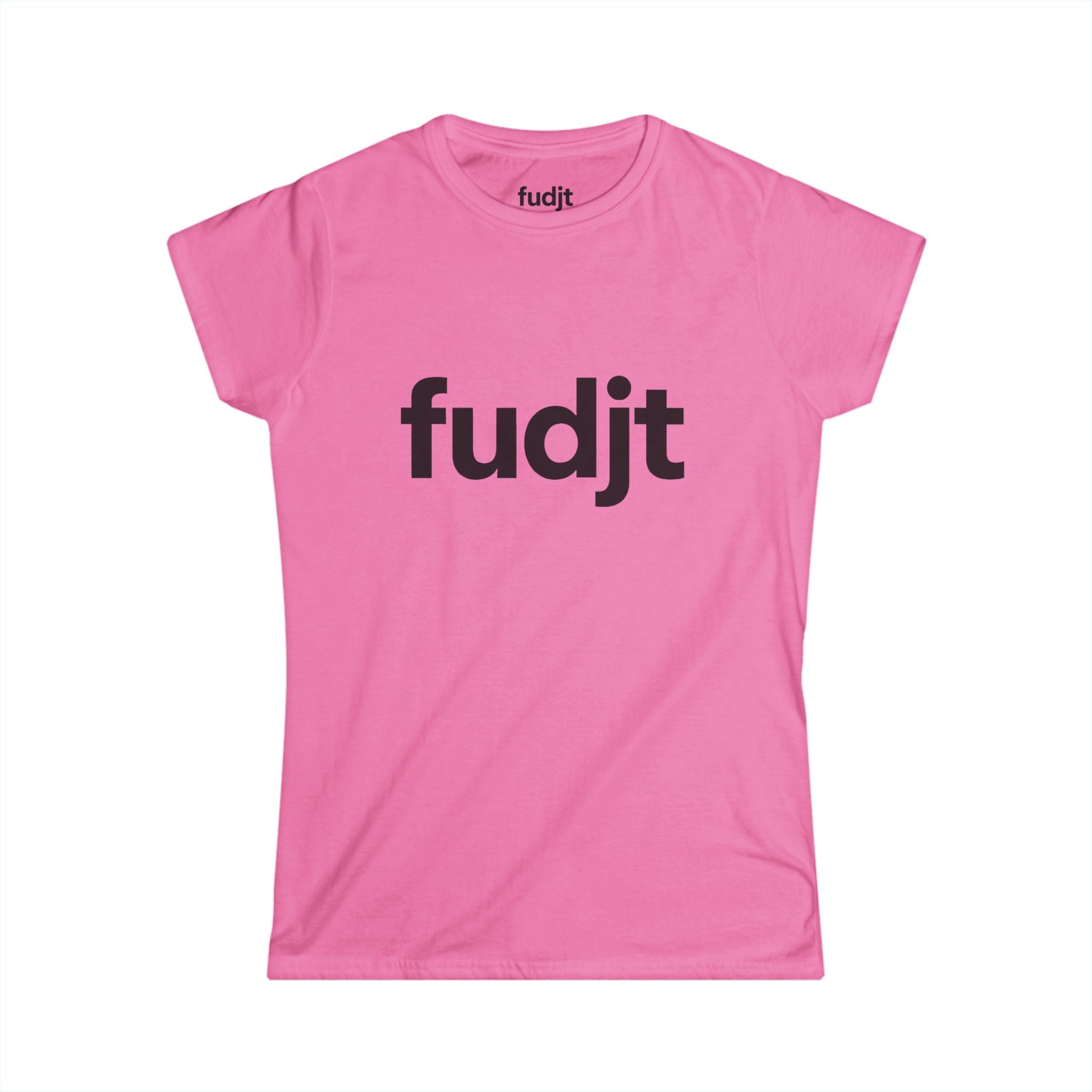 Women's Black fudjt logo Comfy Stylie Tee | 12 Colors