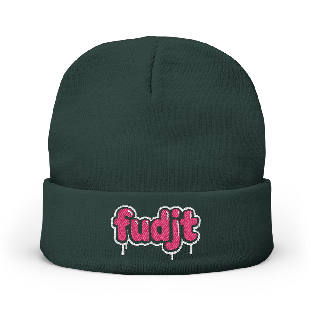 fudjt Knit Beanie | Pink Drip | 5 Colors