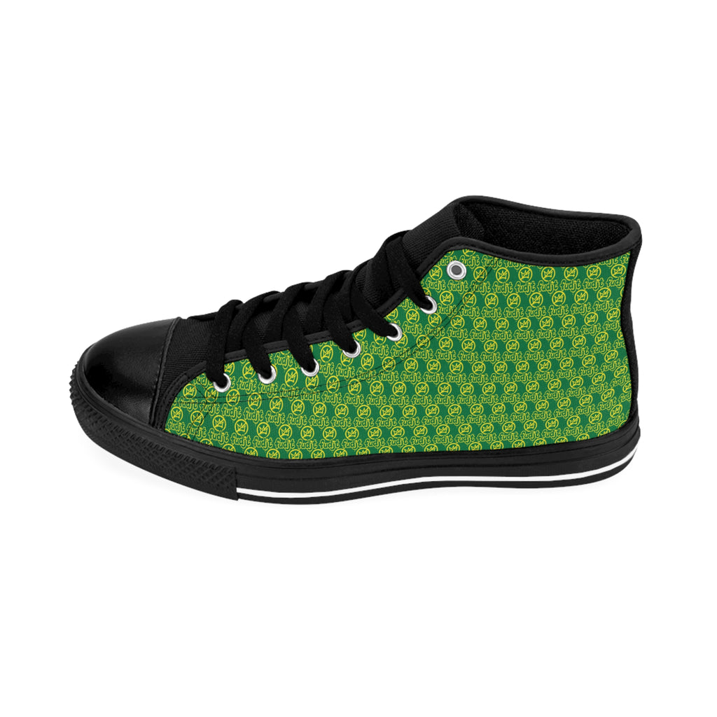 Dark Green Golden fudjt No Kings Street Style Sneakers | Women & Girls .5 High Top