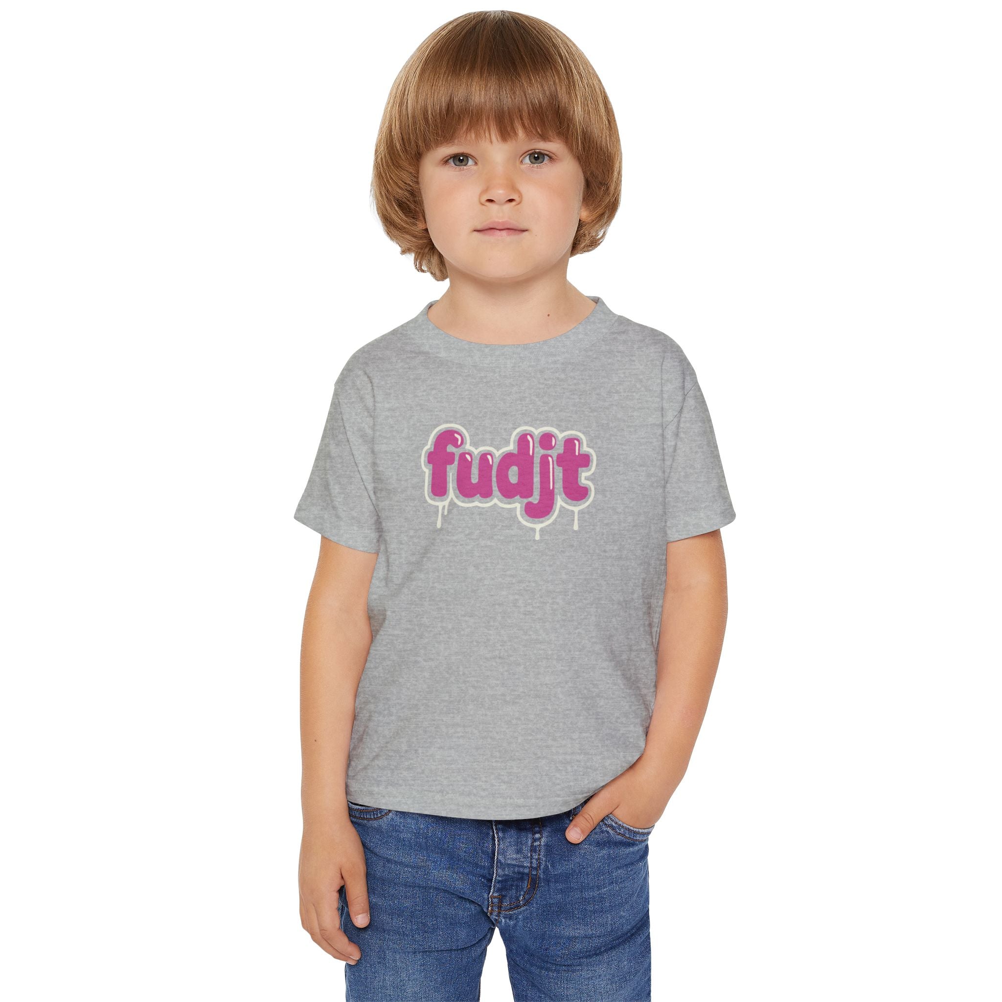fudjt Toddler Tee with Pink Drip Design | 6 Colors