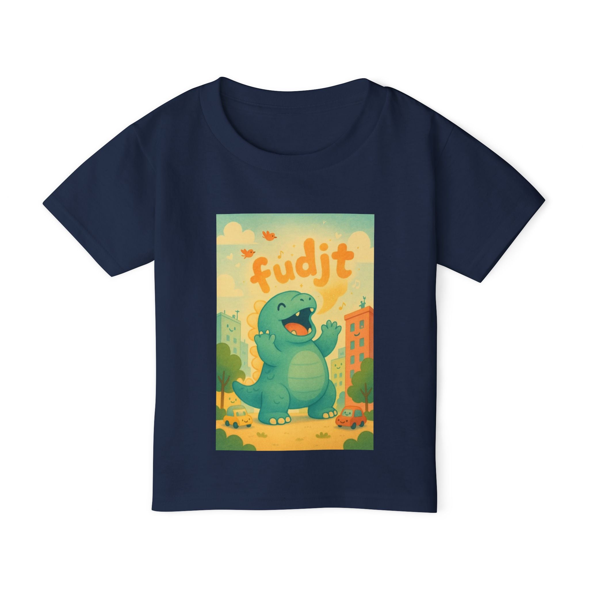 fudjt Toddler Tee with Dino Joy Design | 6 Colors