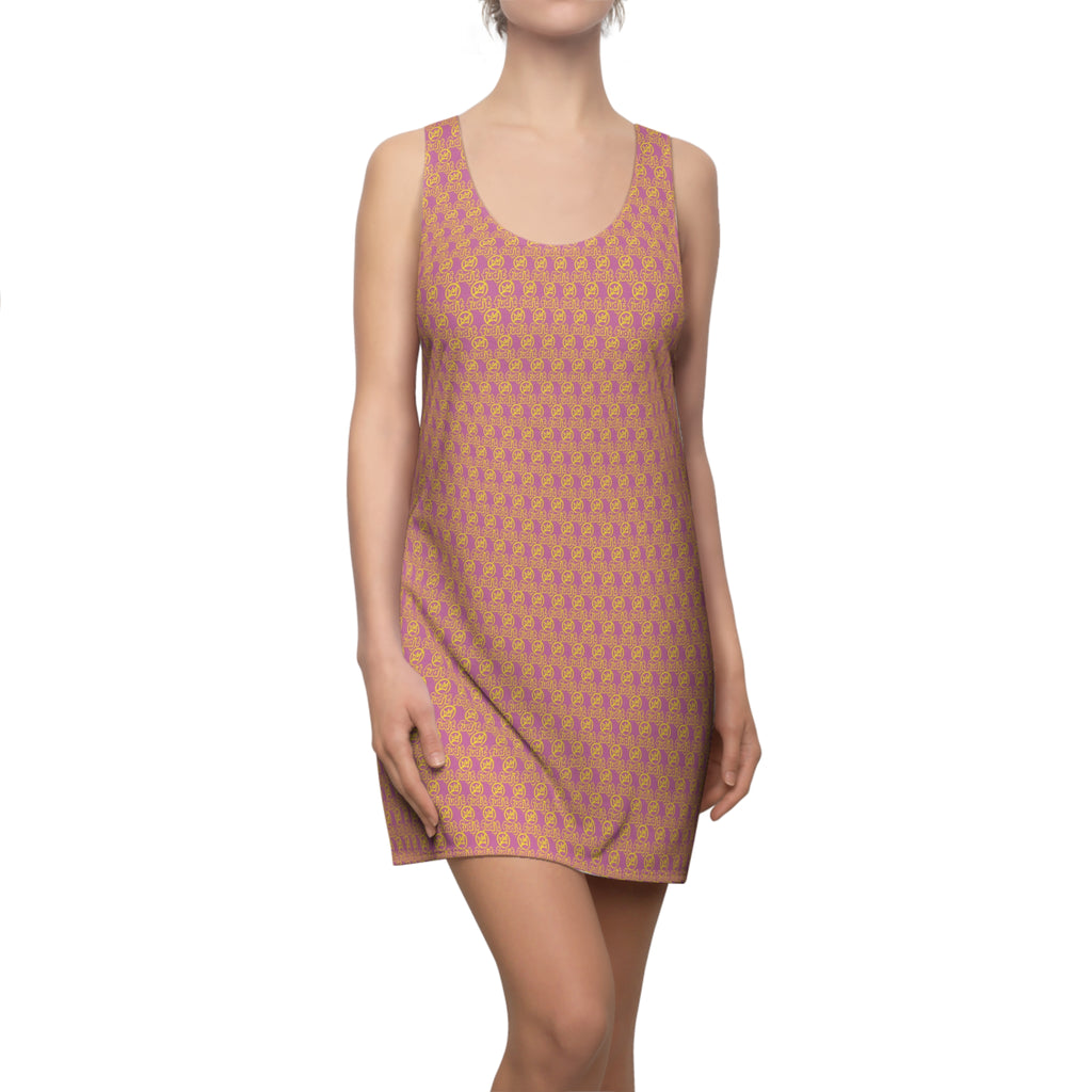 Light Pink Golden fudjt No Kings 1.25 Chic Racerback Dress