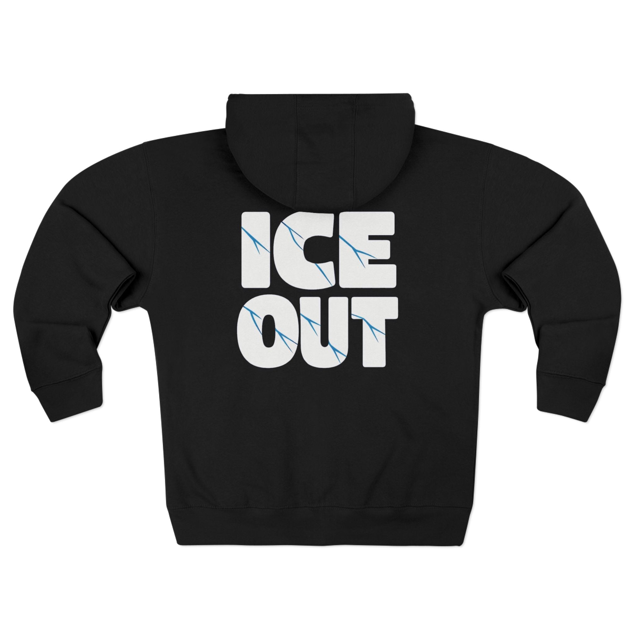 ICE Out fudjt Zip Hoodie | Front & Back Graphic | 7 Colors