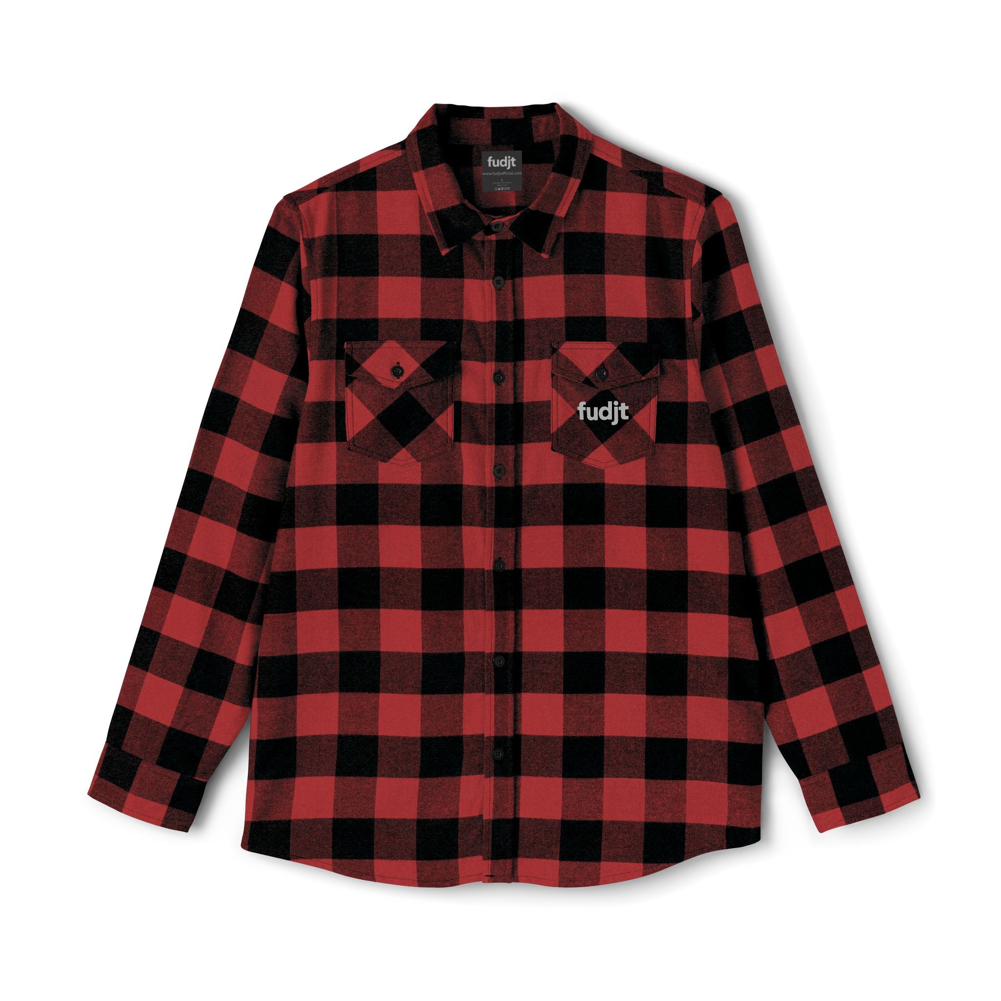 Flannel Shirt | Cozy Gray fudjt logo | 4 Colors