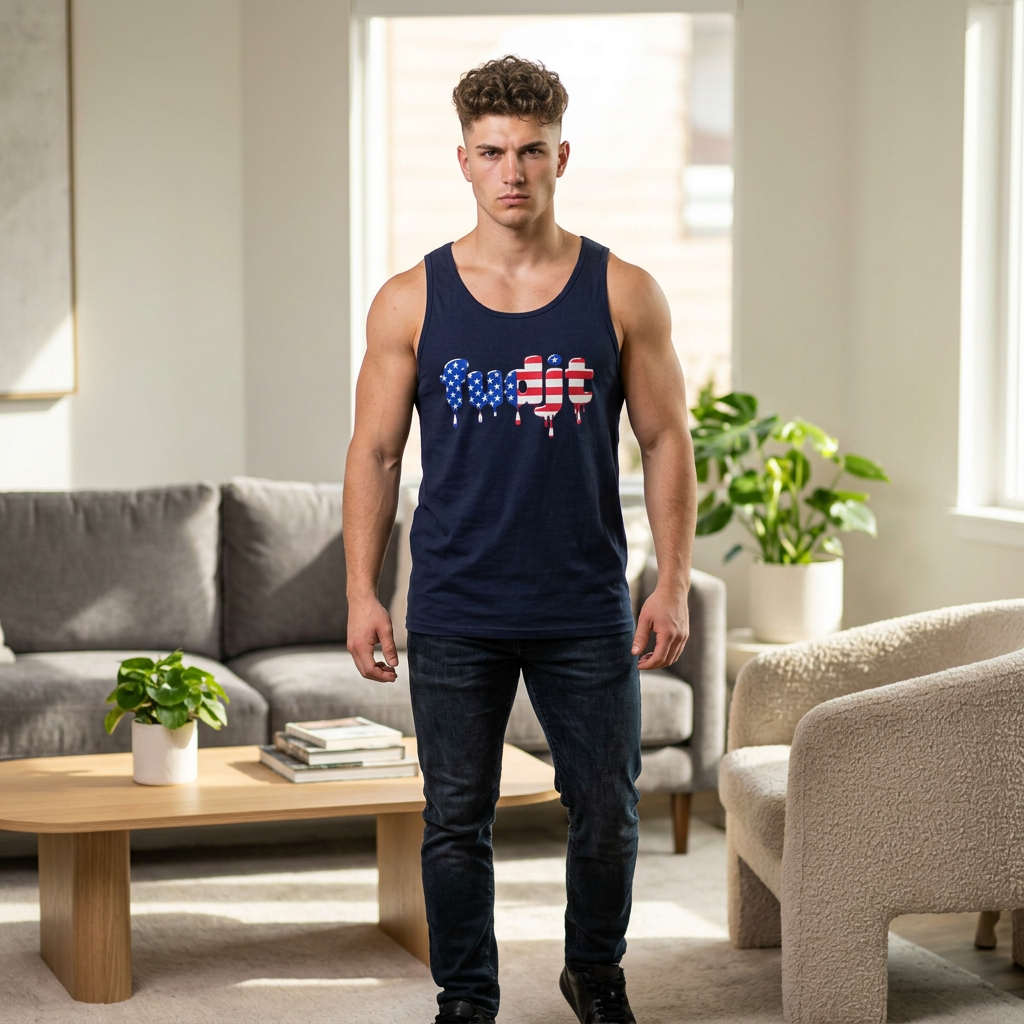fudjt Stars & Stripes Unisex Jersey Tank | 4 Colors