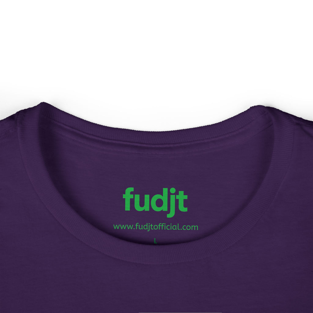 Women's Green fudjt logo Comfy Stylie Tee | 12 Colors