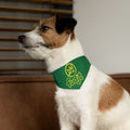 Dark Green Golden fudjt No Kings Bandana Collar for Dogs, Cats & More | 4 Sizes