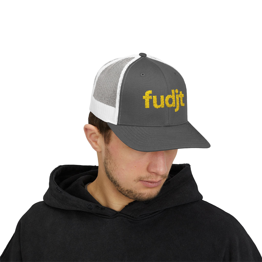 Gold fudjt logo Snapback Trucker Cap | 6 Colors