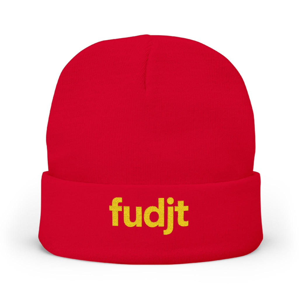 Stylish & Cozy fudjt Knit Beanie | Gold Embroidery | 6 Colors