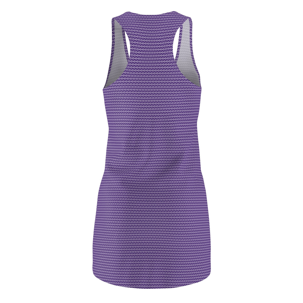 Purple fudjt Unbroken Chain .5 Chic Racerback Dress