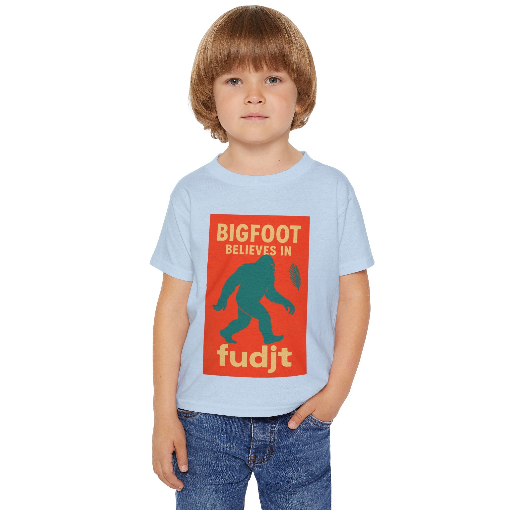 fudjt Toddler Tee with Bigfoot Believes Design | 6 Colors