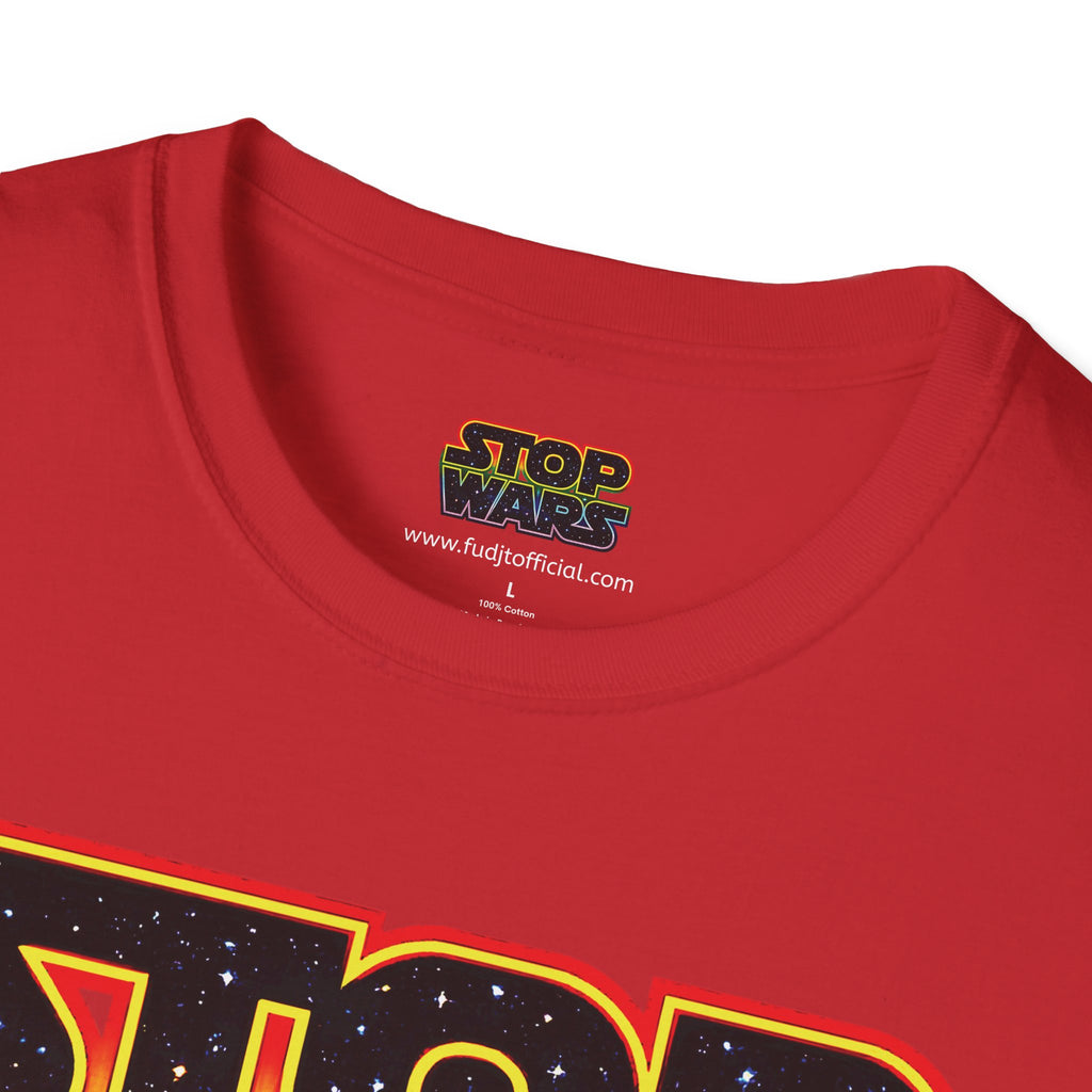 fudjt STOP WARS Everyday Tee - Retro Protest Graphic, White fudjt | 12 Colors