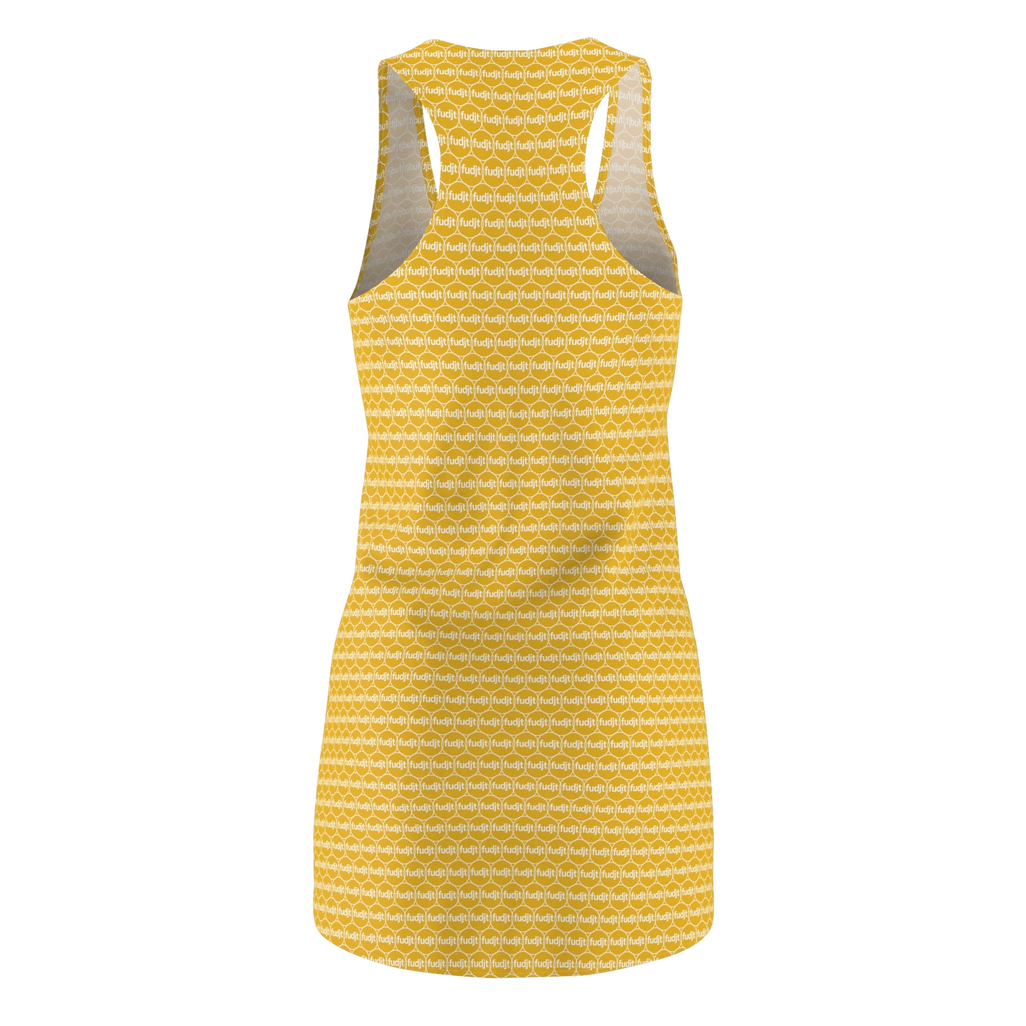 Yellow fudjt Unbroken Chain 1.25 Chic Racerback Dress