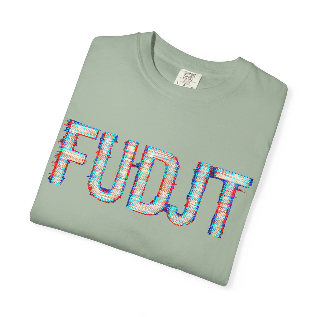 FUDJT Glitch Front & No Crown Back Premium Heavyweight Tee | 15 Colors