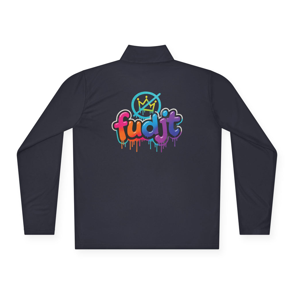 fudjt No Kings Clown Town Quarter-Zip Performance Pullover | Bold Backside | 4 Colors