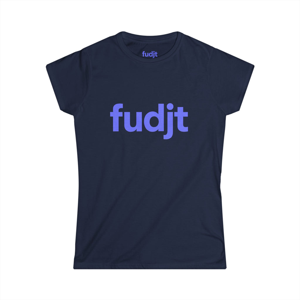 Women's Light Blue fudjt logo Comfy Stylie Tee | 12 Colors