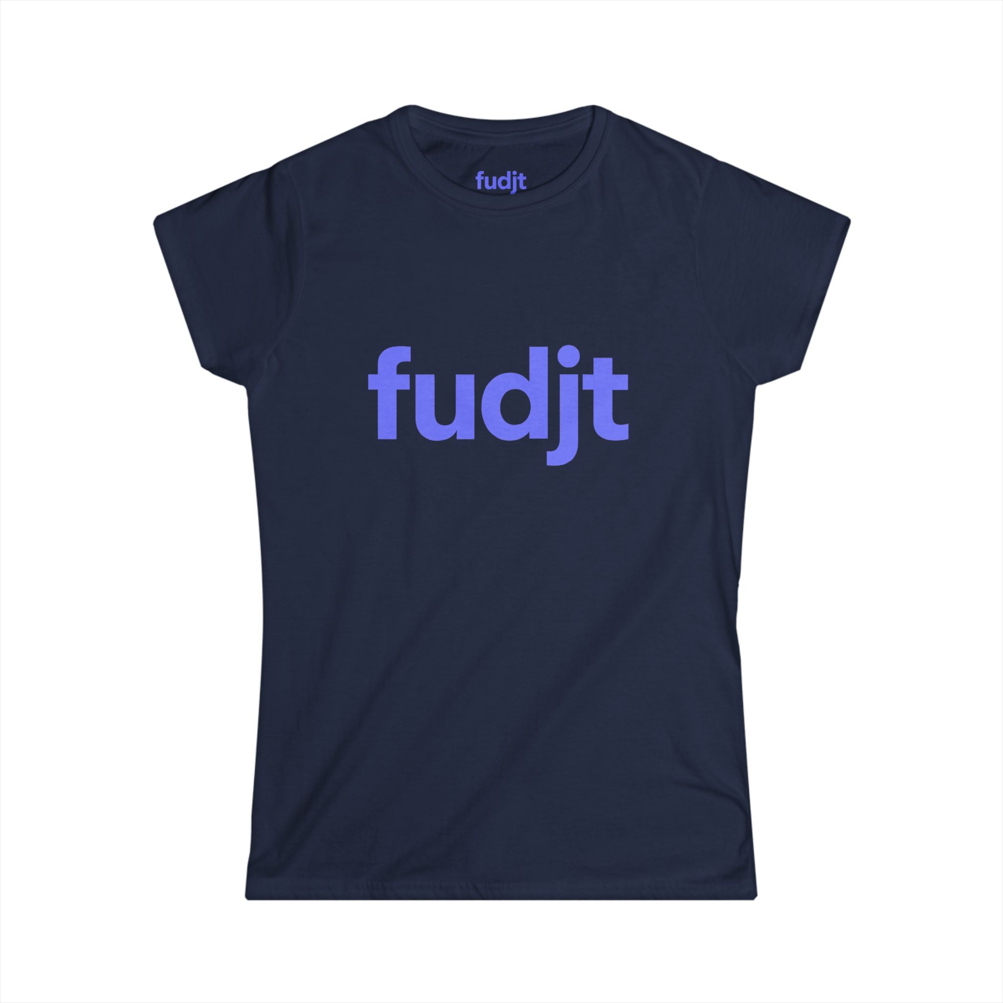 Women's Light Blue fudjt logo Comfy Stylie Tee | 12 Colors