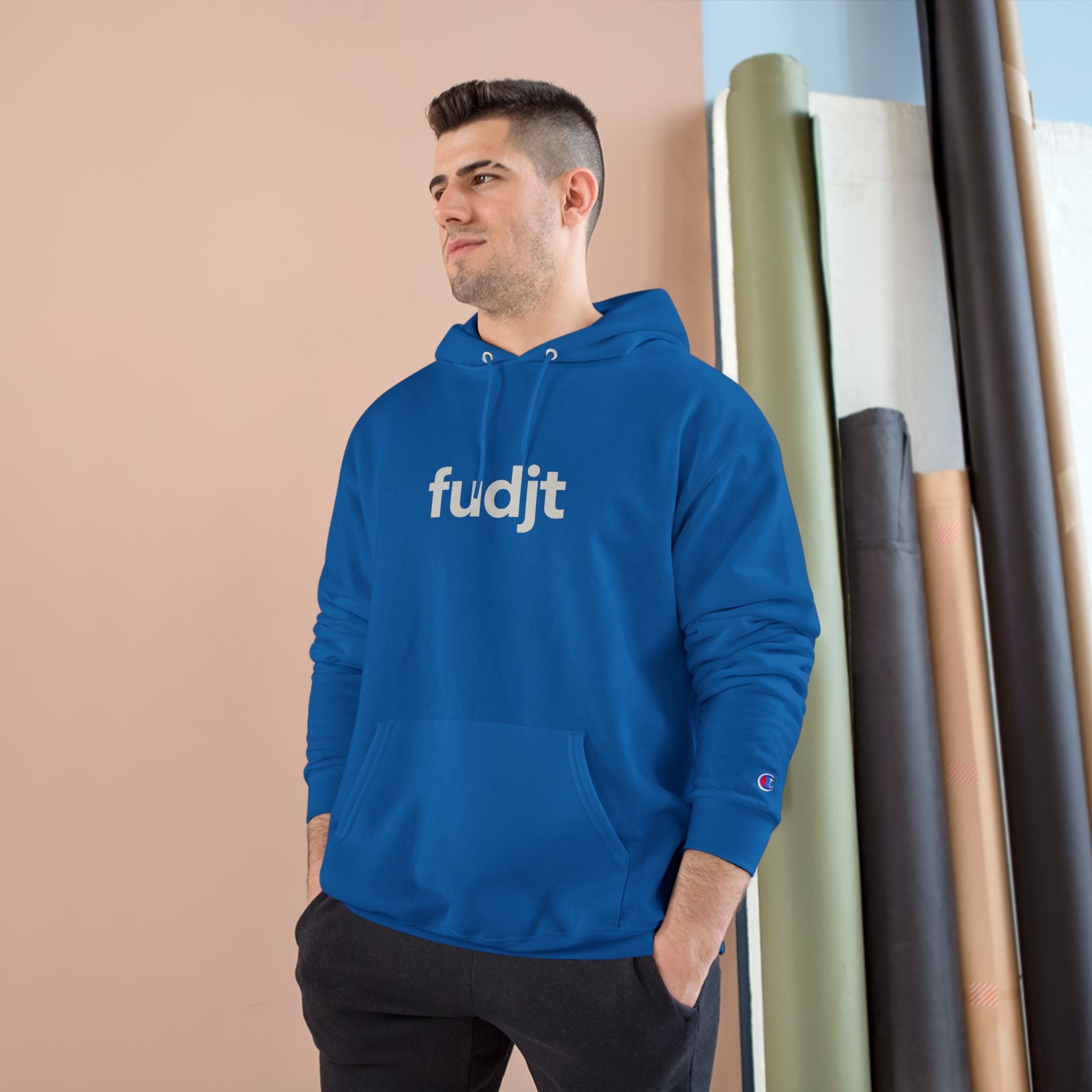 Monster Power Champion Hoodie - Retro Godzilla | fudjt vs. The Machine | Tan fudjt | 6 Colors