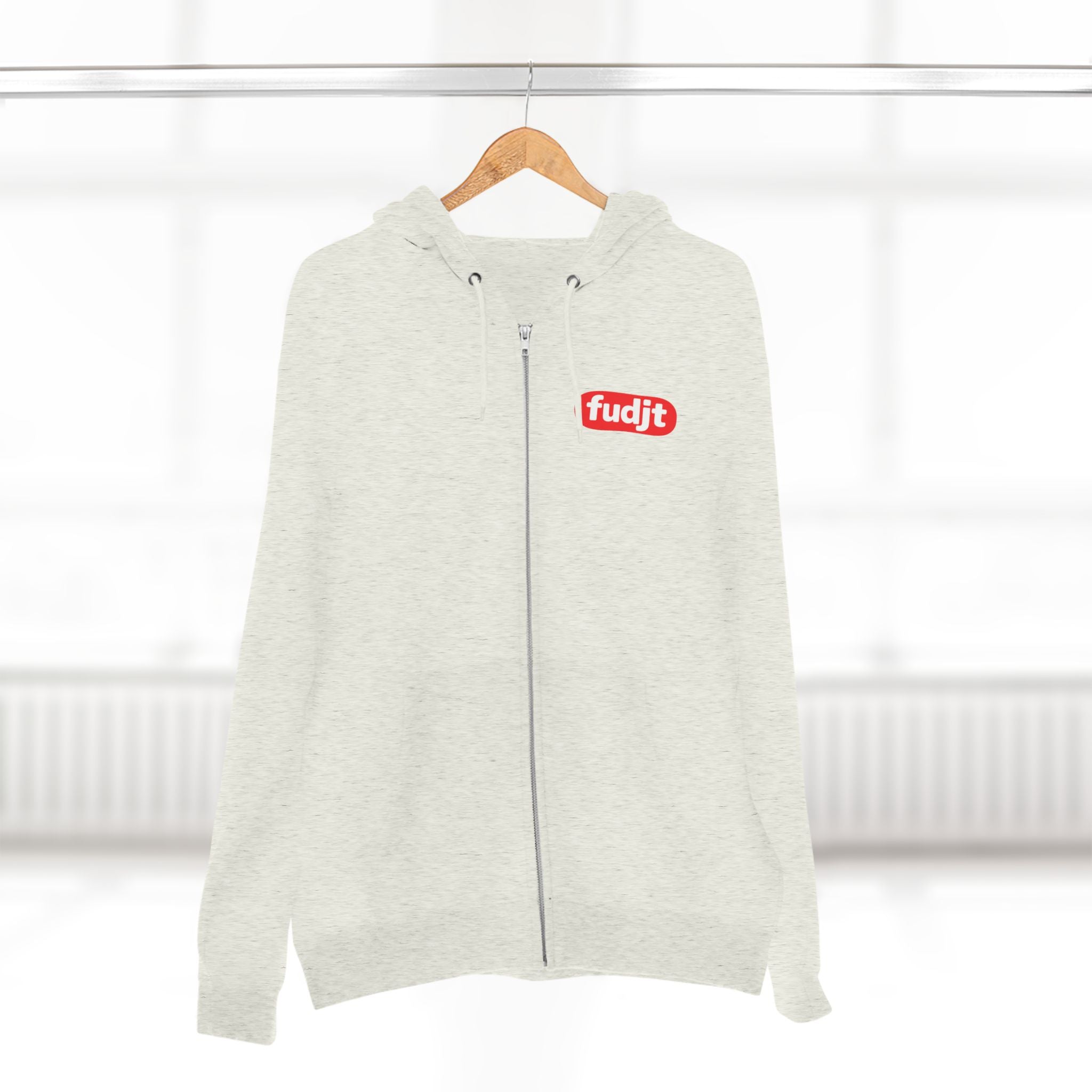 fudjt Anti-Supremacy Red Badge Zip Hoodie | Front & Back Graphic | 8 Colors