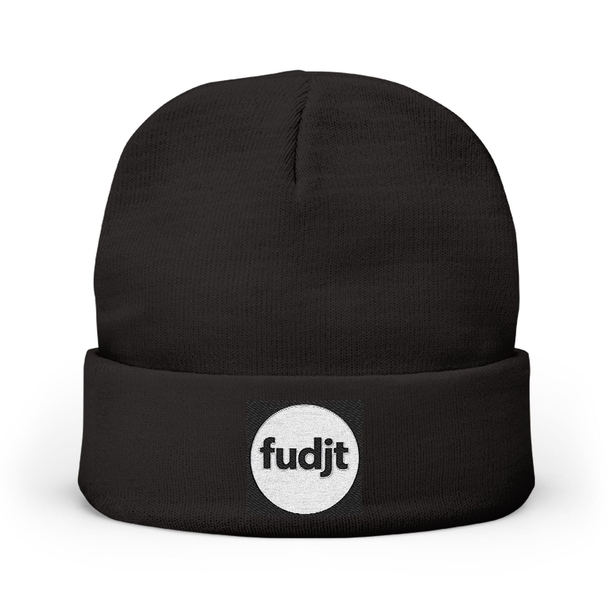 Black Square fudjt Circle Knit Beanie | 6 Colors