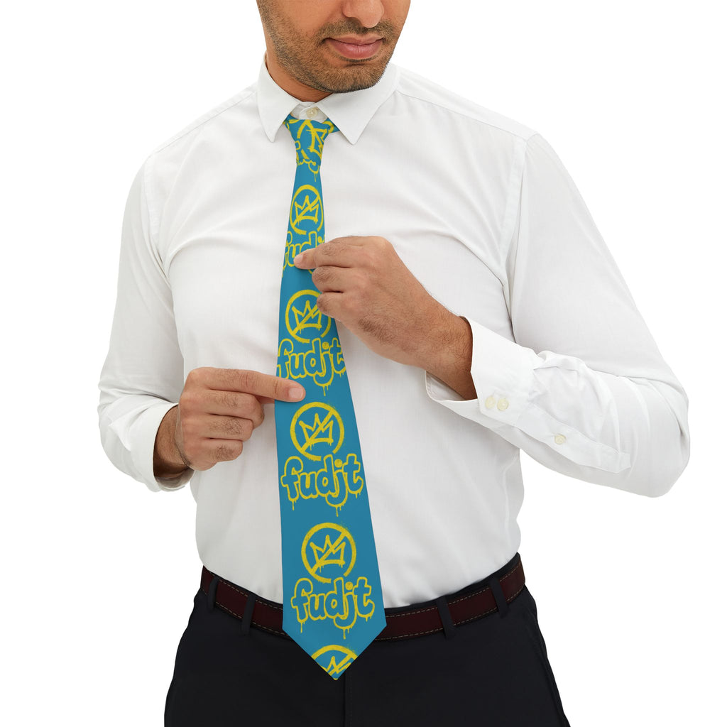 Turquoise BOLD Golden fudjt No Kings Necktie