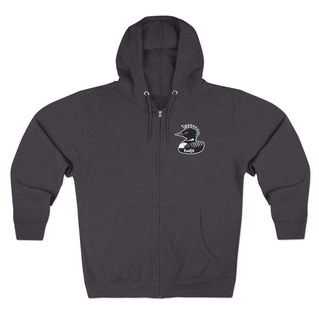 fudjt Rebel Loon Decoy Zip Hoodie | Front & Back Graphic | 9 Colors