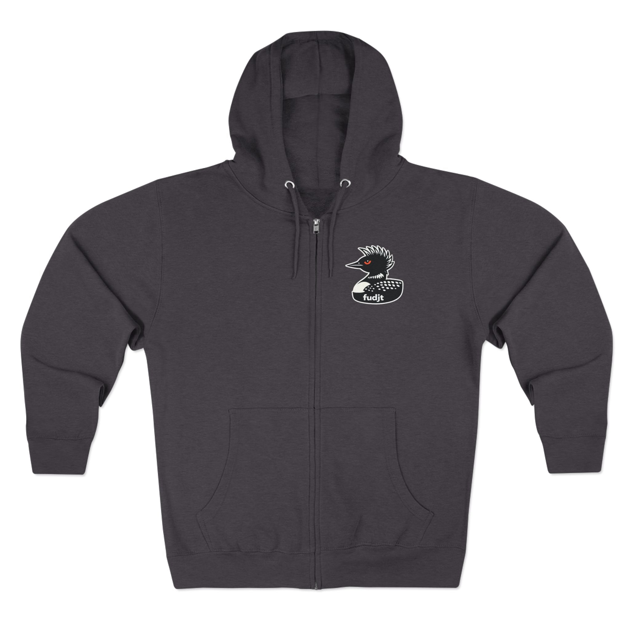 fudjt Rebel Loon Decoy Zip Hoodie | Front & Back Graphic | 9 Colors