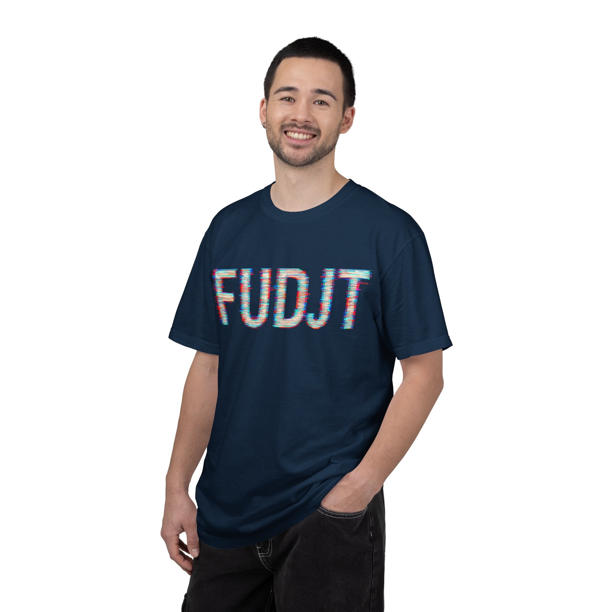 FUDJT Glitch Front & No Crown Back Premium Heavyweight Tee | 15 Colors