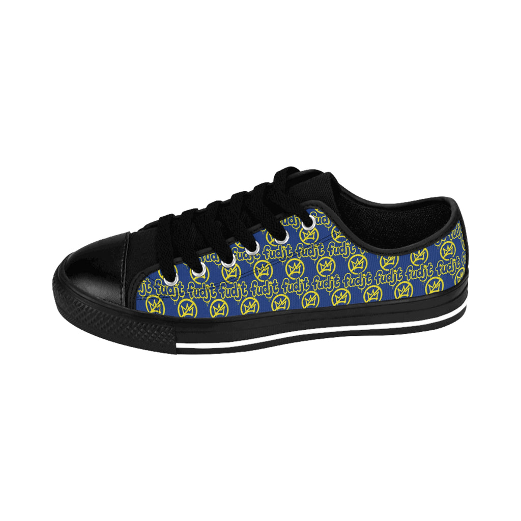 Dark Blue Golden fudjt No Kings Street Style Sneakers | Men & Boys All Over 1 Low Top