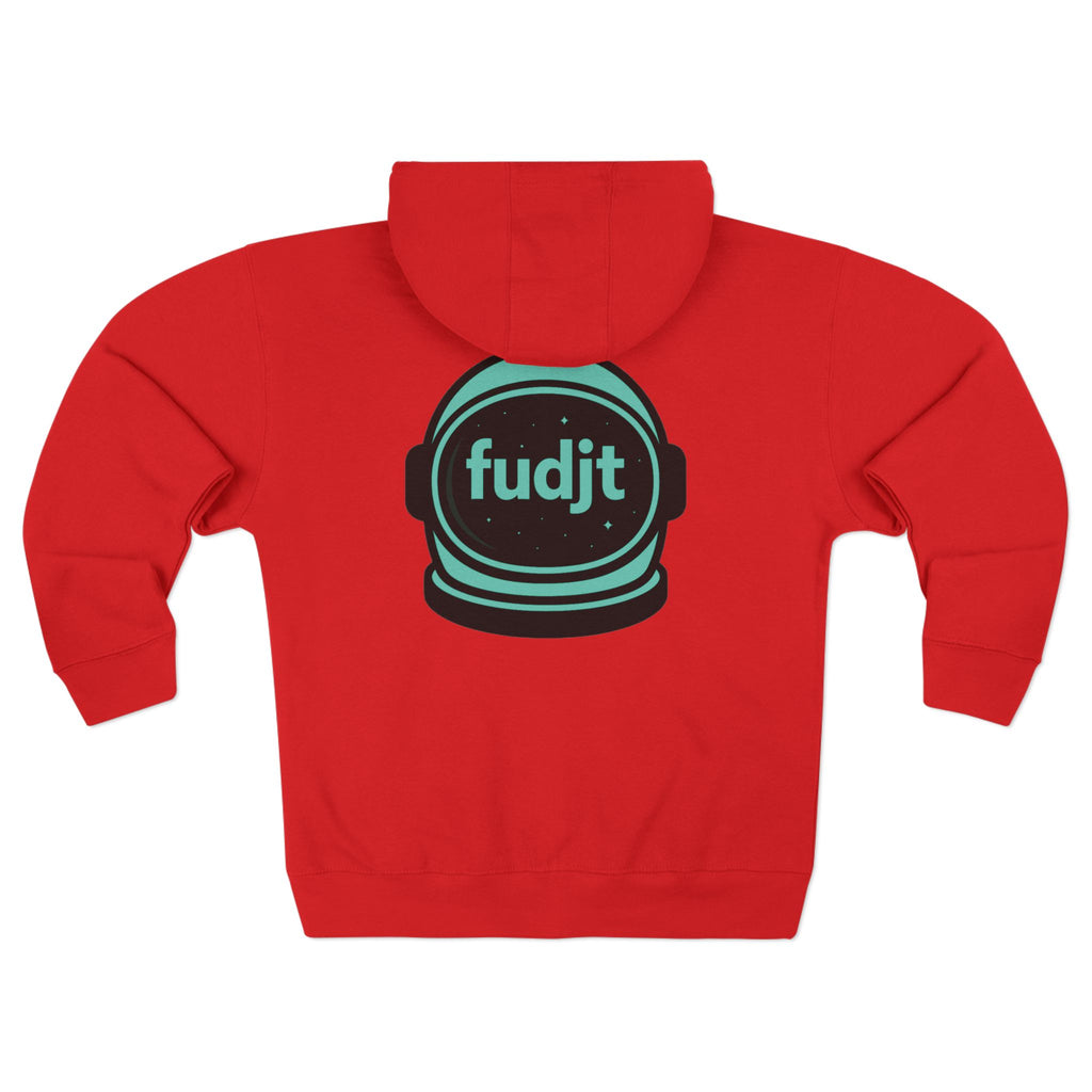 Zip Hoodie with Green Space fudjt | Front & Back Graphic | 9 Colors