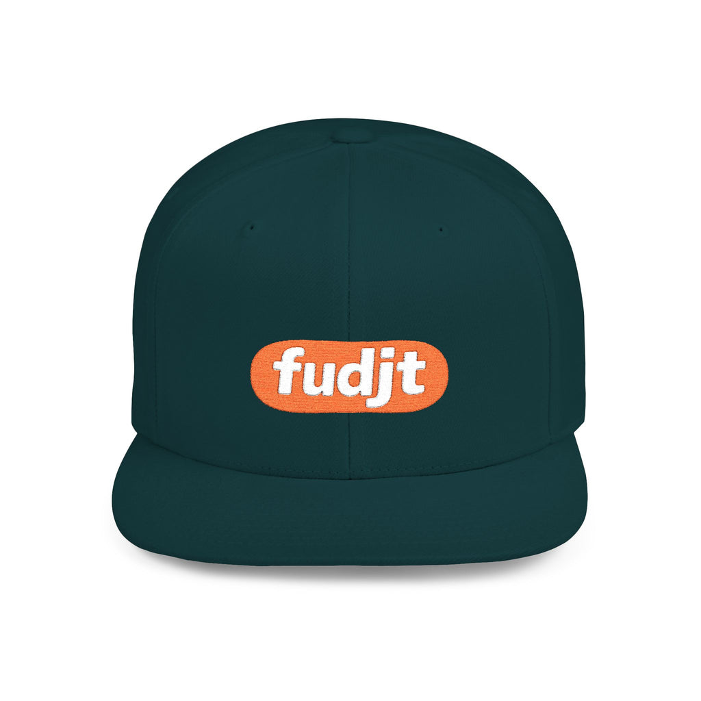 fudjt Flat Bill Snapback Hat | Anti-Supremacy Red Badge Embroidery | 14 Colors