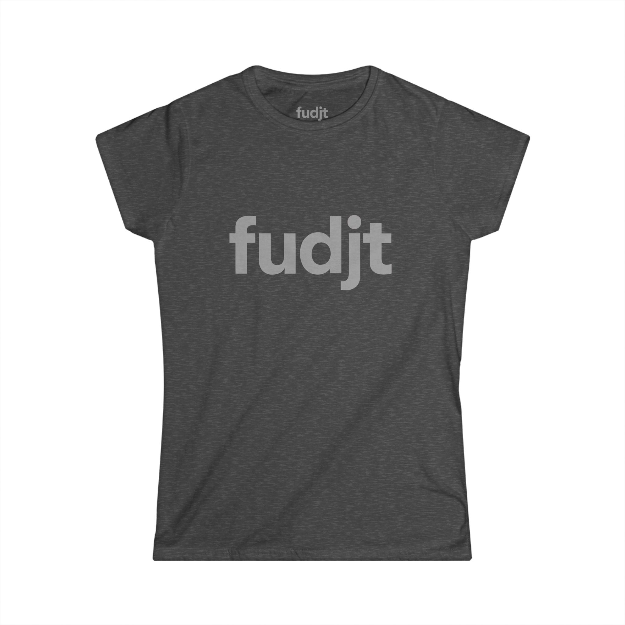 Women's Gray fudjt logo Comfy Stylie Tee | 12 Colors