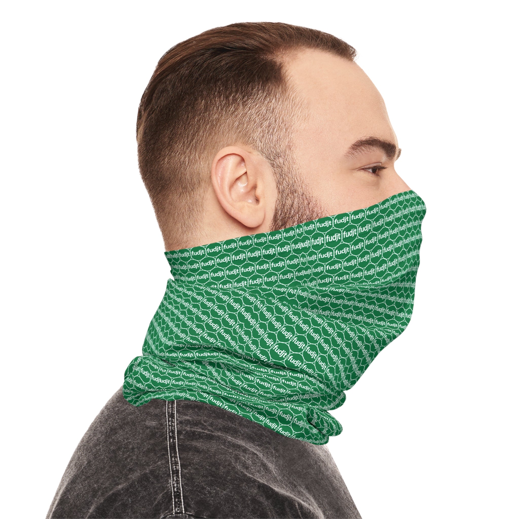 Dark Green fudjt Unbroken Chain .5 Neck Gaiter