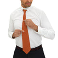 Dark Red Golden fudjt No Kings Necktie