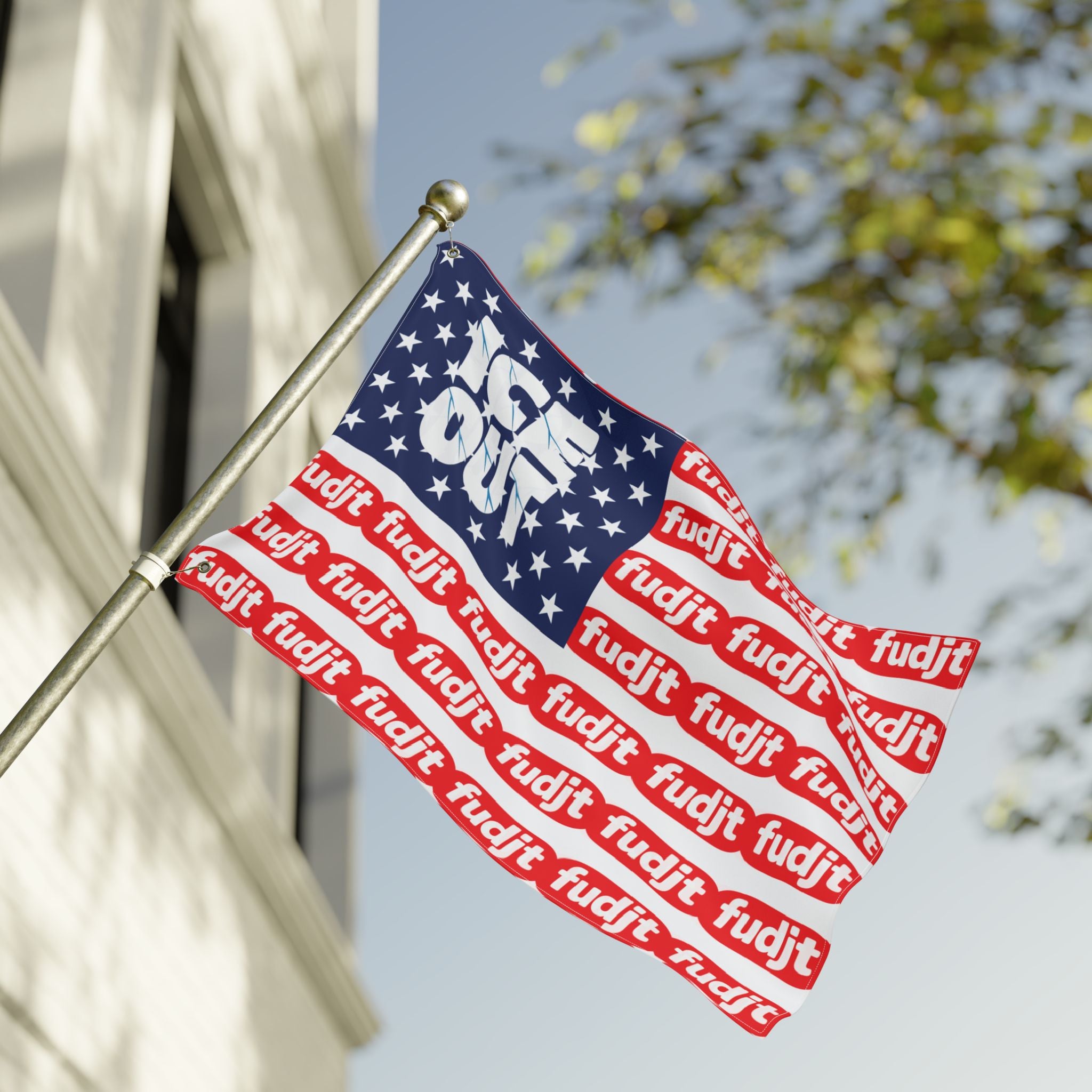 ICE OUT Stars & Stripes fudjt Flag | 2 Sizes