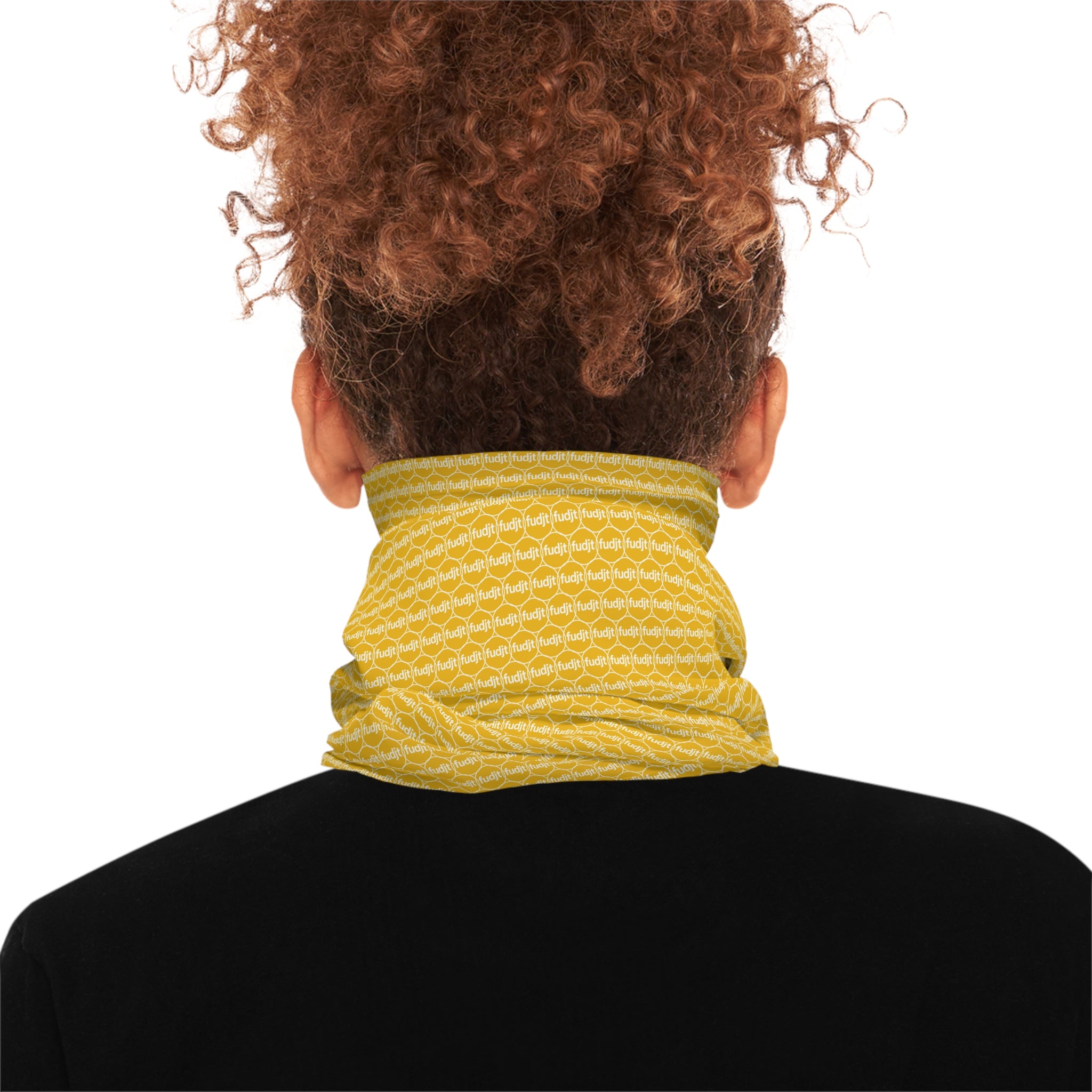 Yellow fudjt Unbroken Chain .5 Neck Gaiter
