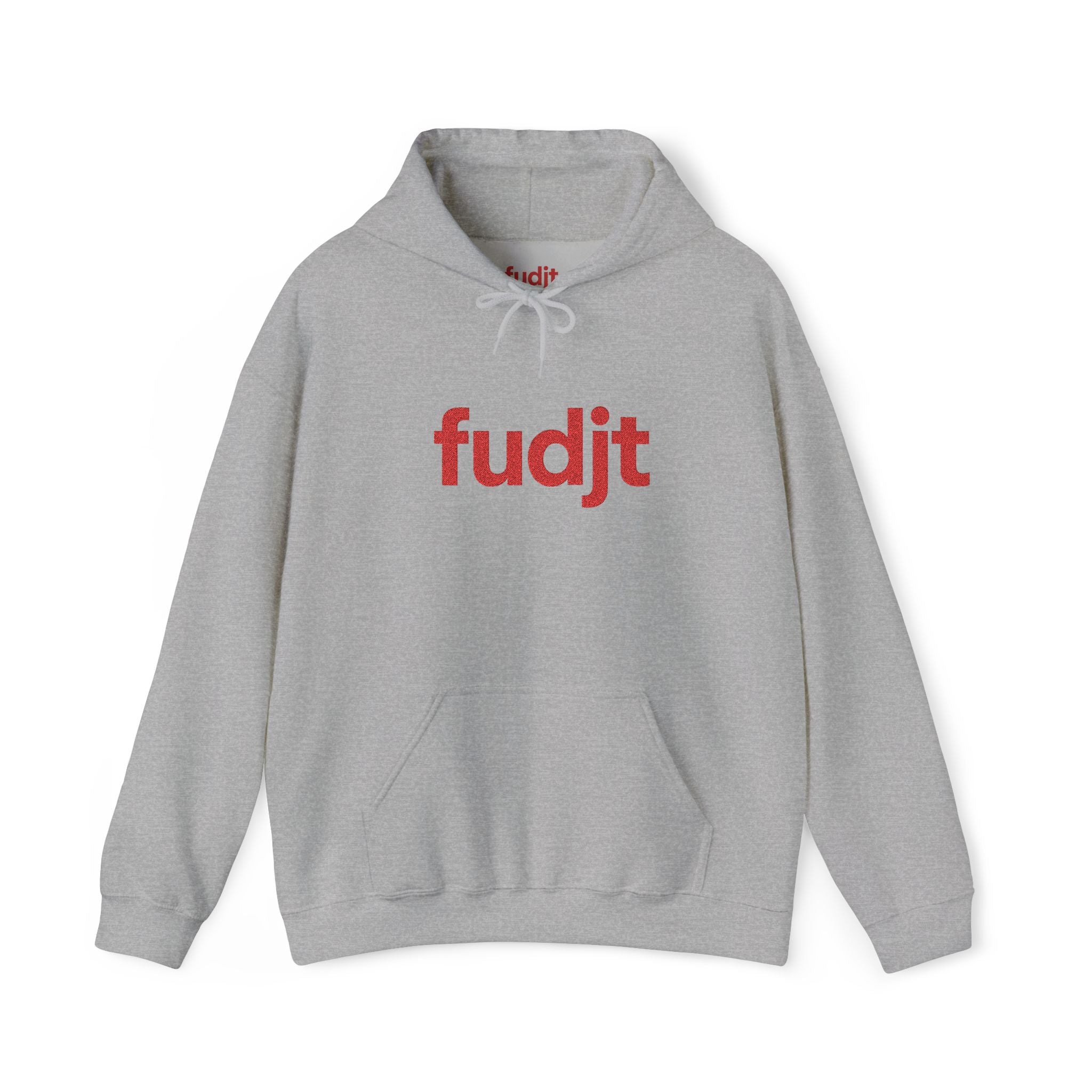 Red fudjt Embroidered Heavy Blend Hooded Sweatshirt | 15 Colors | Stand For Something.