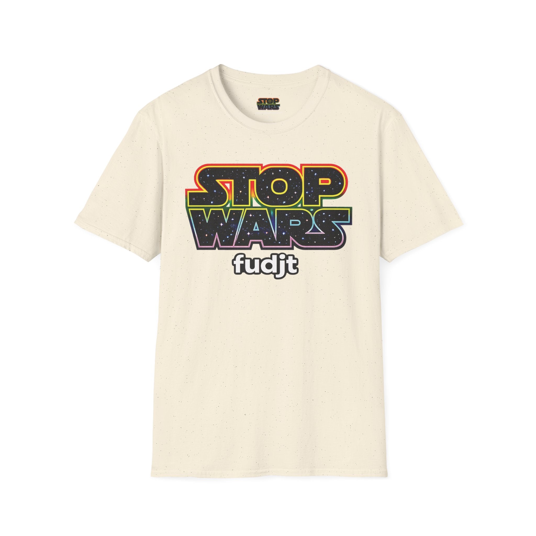 fudjt STOP WARS Everyday Tee - Retro Protest Graphic, White fudjt | 12 Colors