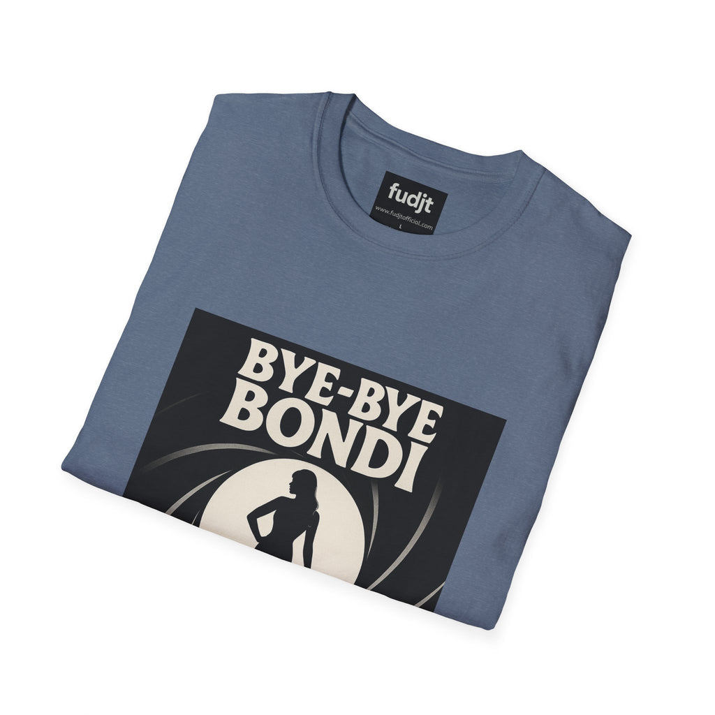 Bye-Bye Bondi | Black Smoke Screen Retro fudjt Tee | 15 Colors