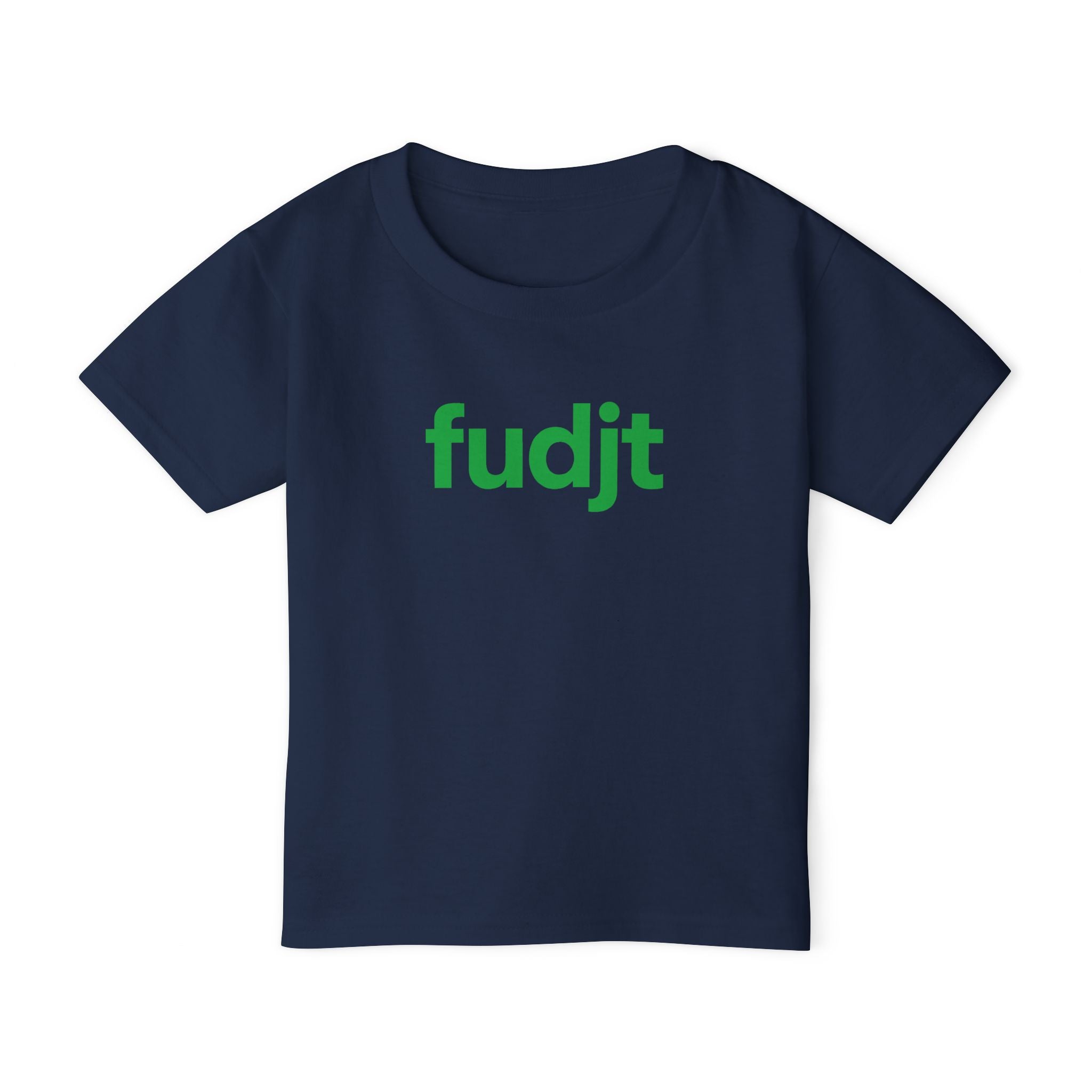 Toddler T-Shirt with Green Fudjt Design | 6 Colors
