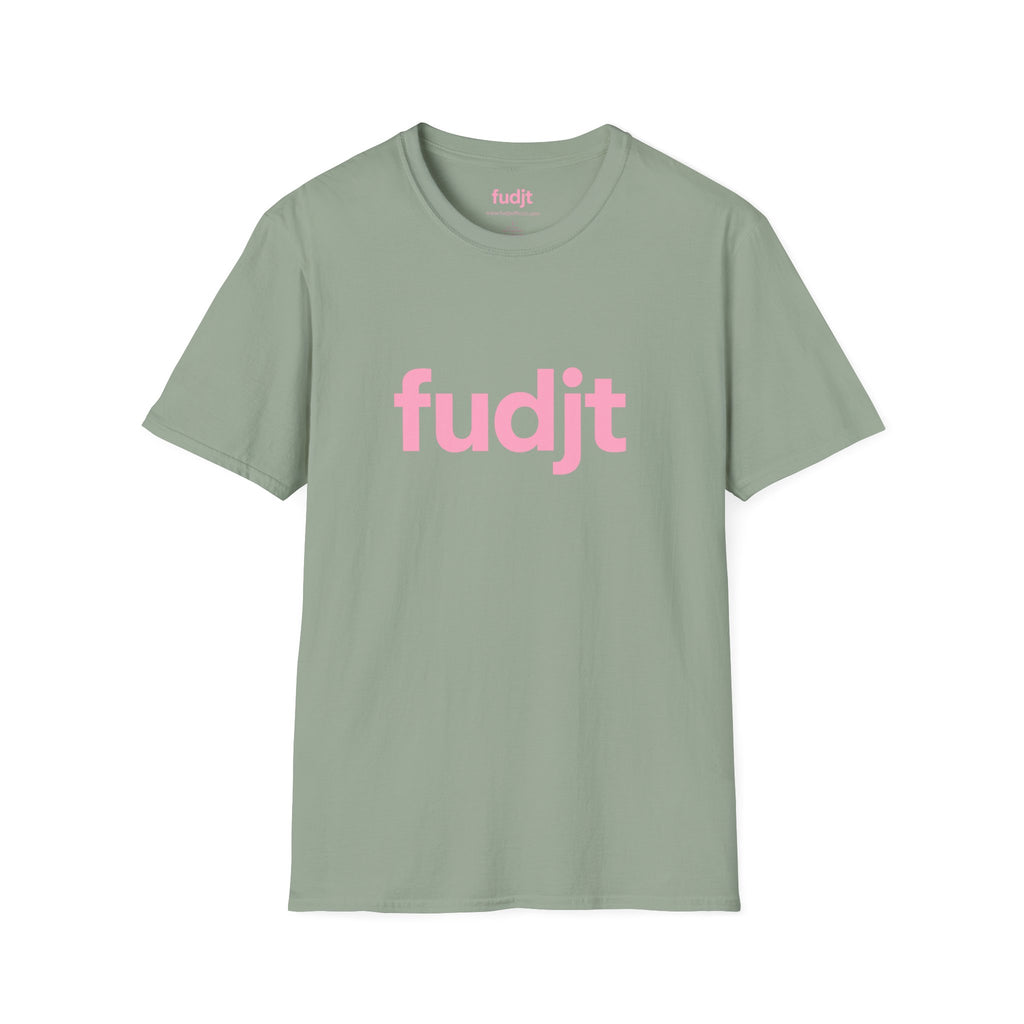 fudjt Everyday Style Pink logo Tee | 15 Colors