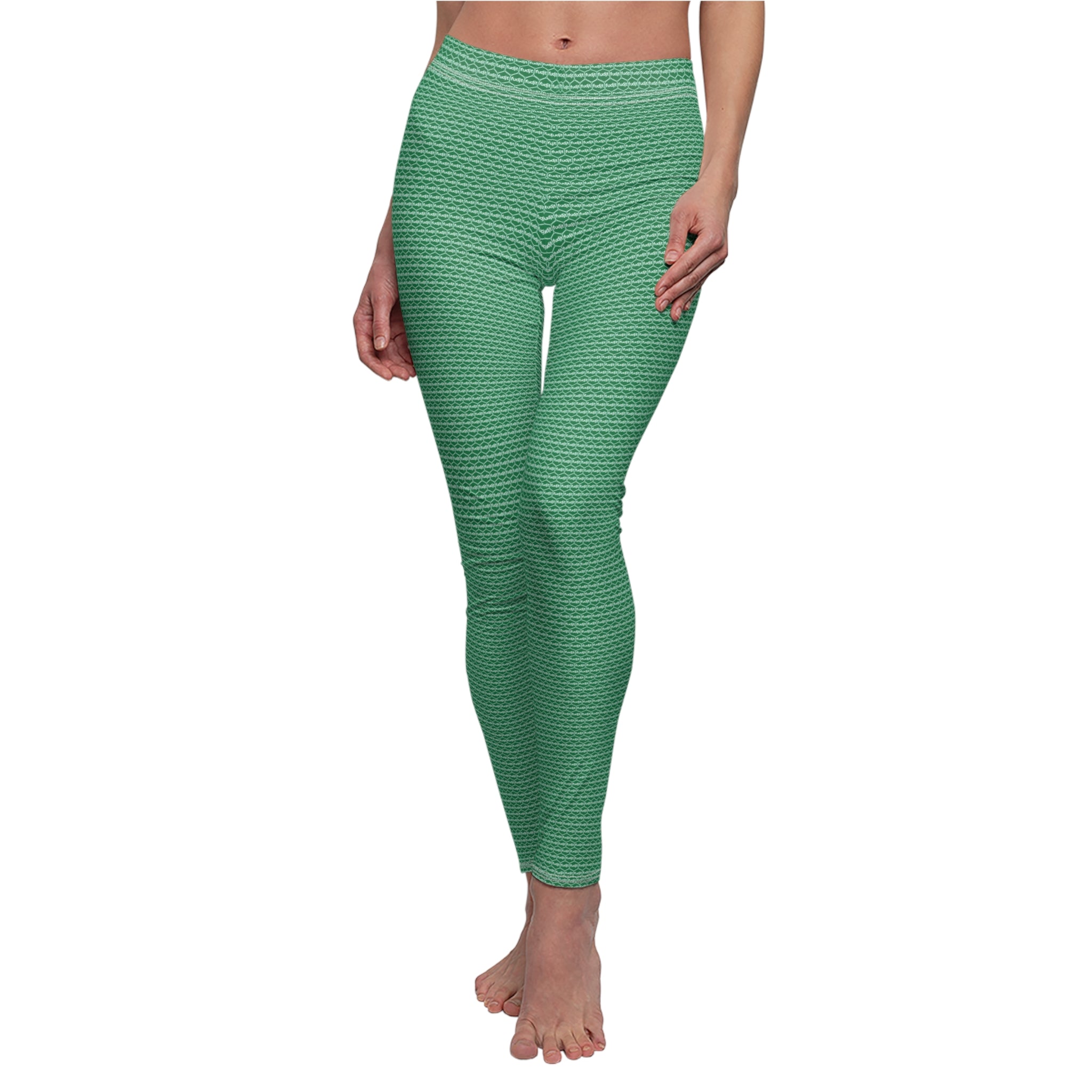 Dark Green fudjt Unbroken Chain .5 Casual Leggings